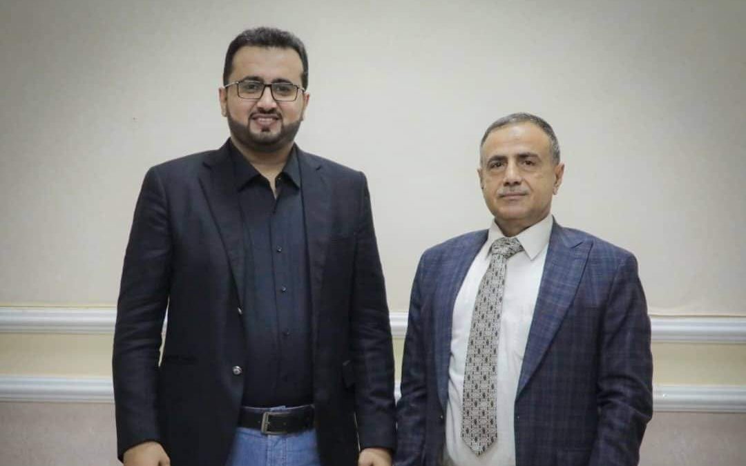 رئيس الهيئة الوطنية للإعلام يبحث مع رئيس جامعة عدن سبل التنسيق والشراكة