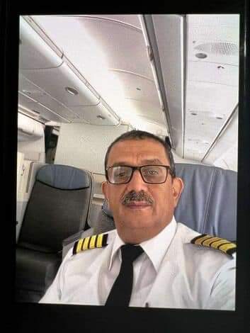 مدير طيران اليمنية الكابتن محمود .  تحليق طائرة اليمنية صباح اليوم مجرد تمرين روتيني لثلاثة طيارين جدد