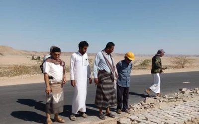 بتوجيهات المحافظ بن الوزير.. رويس والقرموشي يتفقدان الأعمال الجارية في صيانة الطريق الدولي عتق العبر.