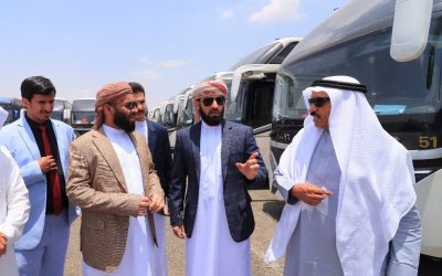 لأول مرة يجرى تشغيلها  وزير الأوقاف يتفقد أسطول باصات نقل حجاج بلادنا بين المشاعر المقدسة