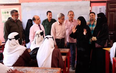 *مدير عام دارسعد يدشن امتحانات نهاية العام الدراسي لمراحل النقل الداخلي*