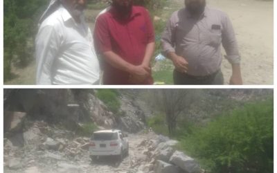 *مدير فرع صيانة الطرق بالصندوق الأجتماعي للتنمية يزور طريق الفقيد منصور البوبكري (رخمة جبل الصحراء خيرة)*