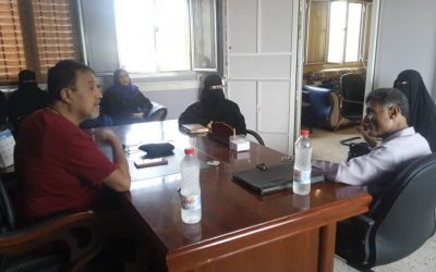 مستشار وزير التربية والتعليم يزور الإدارة العامة لمحو الأمية بالعاصمة عدن