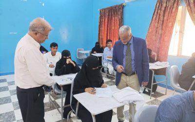 الشبحي ومدير معهد العلوم الصحية بالمكلا يدشنان امتحانات نهاية الفصل الدراسي الثاني بمعهد امين ناشر بحضرموت