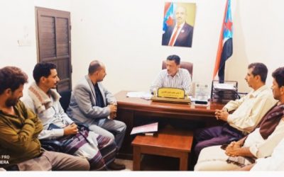 رئيس انتقالي أبين يلتقي الهيئة الإدارية لمنتدى شباب أبين للتنمية والسلام