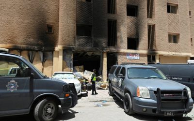 عشرات القتلى في حريق بمبنى سكني في الكويت
