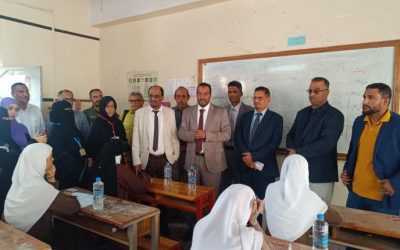 وزير التربية يدشن امتحانات الثانوية العامة بالعاصمة عدن