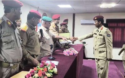 قيادة القوات البرية الجنوبية تنظم حفل تُكريم الدفعة الأولى ضباط كلية زايد العسكرية