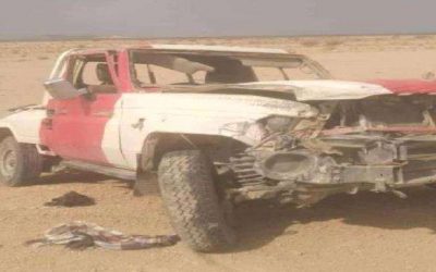 وفاة ضابط ومرافقه بحادث مروري في شبوة
