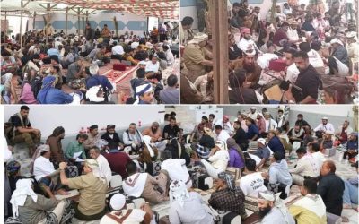 مشائخ وقيادات يافع يصدرون بيانا بشأن جريمة قتل الشهيد الرضامي والإساءة للقائد نبيل المشوشي