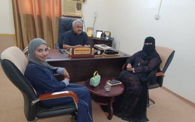 رئيسة مؤسسة امل لرعاية الأيتام تلتقي بمدير عام المعهد المهني بمحافظة عدن