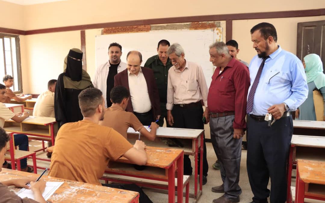 مدير عام دارسعد يدشن بدء امتحانات الثانوية العامة بقسميها العلمي والأدبي