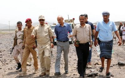نزول فريق هندسي من وزارة الكهرباء لإعداد دراسة فنية لإنشاء محطة شمسية في ردفان