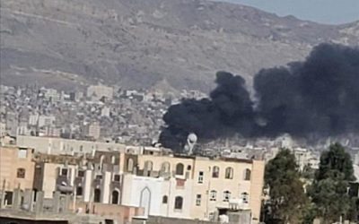 طيران حربي ينفذ غارات على مواقع الحوثيين في صنعاء