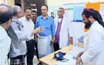 الشبحي والشعبي يتفقدان عمل المستشفيات والمرافق الصحية بعدن
