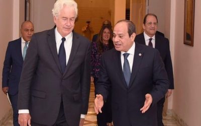 السيسي يبحث مع مدير الاستخبارات الأميركية جهود وقف إطلاق النار في غزة