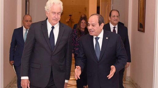 السيسي يبحث مع مدير الاستخبارات الأميركية جهود وقف إطلاق النار في غزة