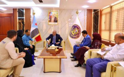 الكثيري يطّلع على تدخلات منظمة “مهاد” الفرنسية بالعاصمة عدن ومحافظات الجنوب