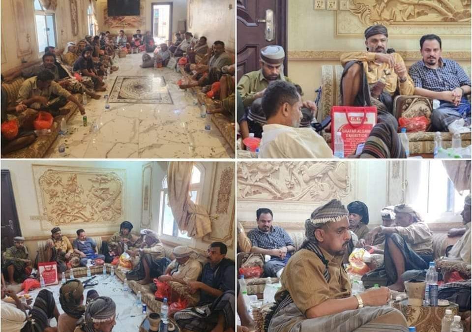 “حيدره السيد” قائد الحزام الأمني أبين   يلتقي عدداً من مشائخ  ووجهاء  مديرية لودر