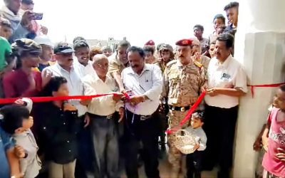 برعاية الوزير السقطري والمحافظ بن الوزير افتتاح مشروع الإنزال السمكي في بئر علي برضوم