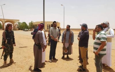 مدير عام ميناء الوديعة البري يتفقد العمل في المنفذ الحدودي الجديد