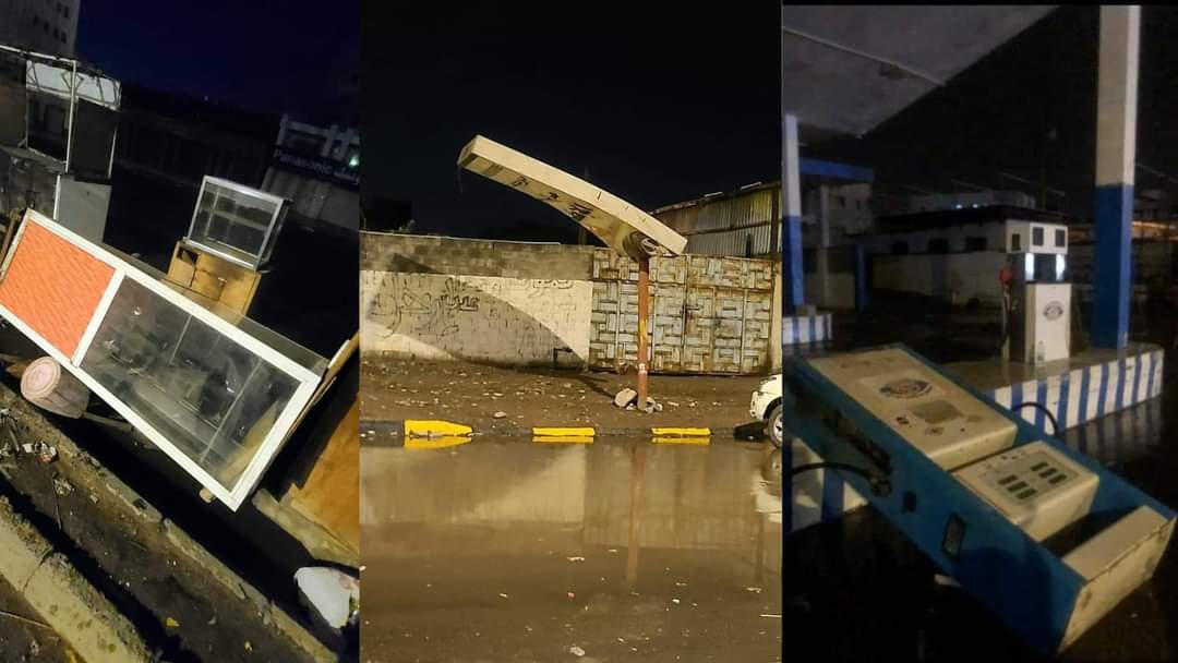 عاصفة رعدية تضرب العاصمة عدن وتتسبب بأضرار مادية جسيمة… شاهد الصور