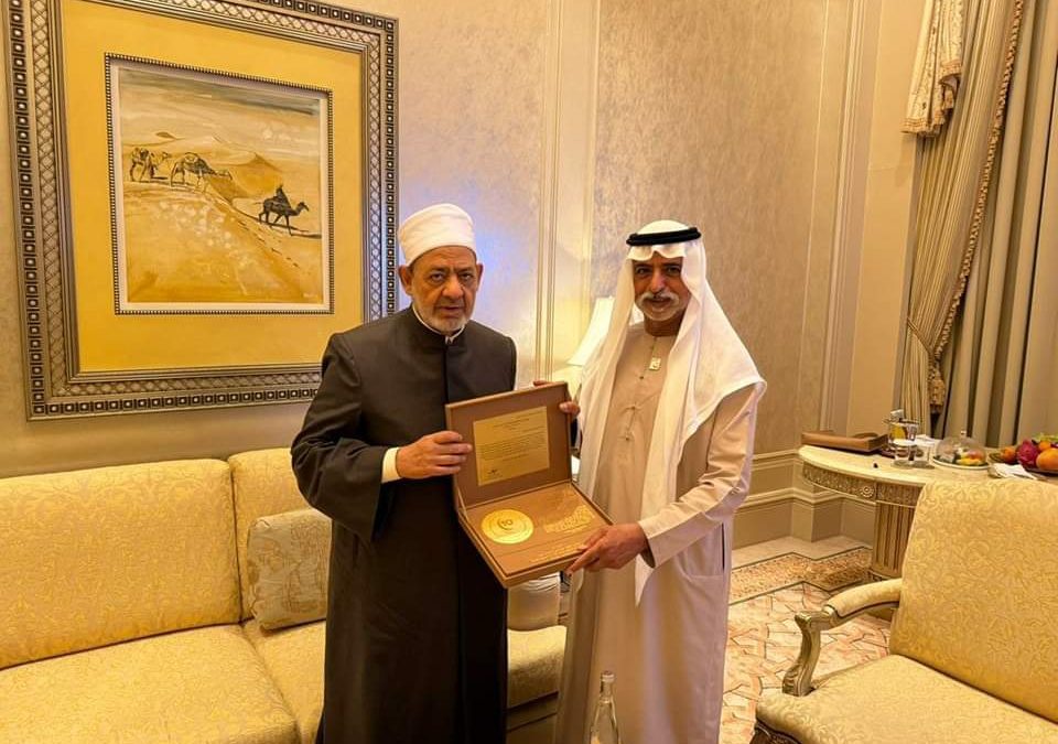 شيخ الأزهر يستقبل وزير التسامح والتعايش بدولة الإمارات العربية ويناقشان تعزيز التعاون المشترك