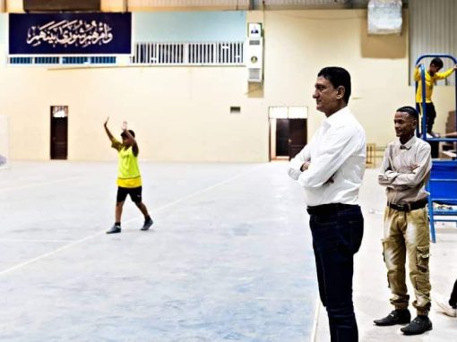 حصة تدريبية لفريق الاتحاد بالصالة الرياضية بالعاصمة عدن