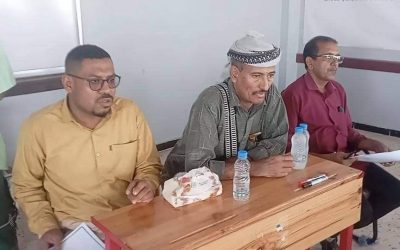 مدير عام أحور يختتم الدورة التدريبية حول تطوير الأعمال والمهارات الإدارية في مديرية أحور