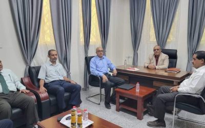 إدارة مركز عدن للدراسات التاريخية تلتقي همشري وبن الشيخ