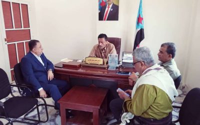 رئيس انتقالي أبين يناقش مع الأمين العام مهدي الحامد الأوضاع الخدمية والمستجدات الأمنية بالمحافظة