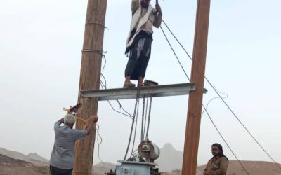 أهالي النجد في منطقة الخبر بمديرية حبان يشكرون رئيس انتقالي شبوة على دعم إصلاح محول كهرباء مشروع المياه