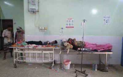 مستشفى حكومي في أبين يعلن عن استقبال 1300حالة اصابة بالاسهالات خلال شهر يونيو الماضي