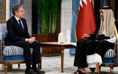 بلينكن يبحث مع أمير قطر مفاوضات وقف إطلاق النار في غزة