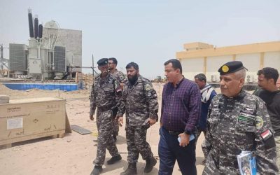 بن عفيف والوليدي يتفقدان محطة الطاقة الشمسية في عدن