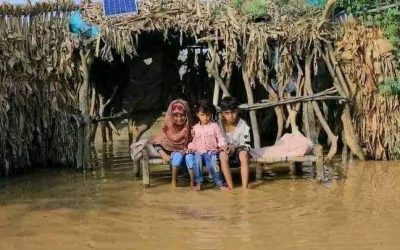 صور أولية تظهر حجم الدمار التي خلفته السيول في الحديدة