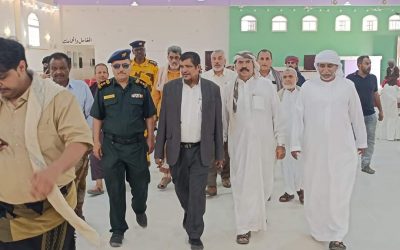 أمين محلي المهرة يفتتح صالة (حيابؤك) للأفراح والمناسبات بمدينة الغيضة