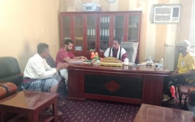 مدير عام خنفر يلتقي مدير عام حقوق الإنسان في محافظة أبين