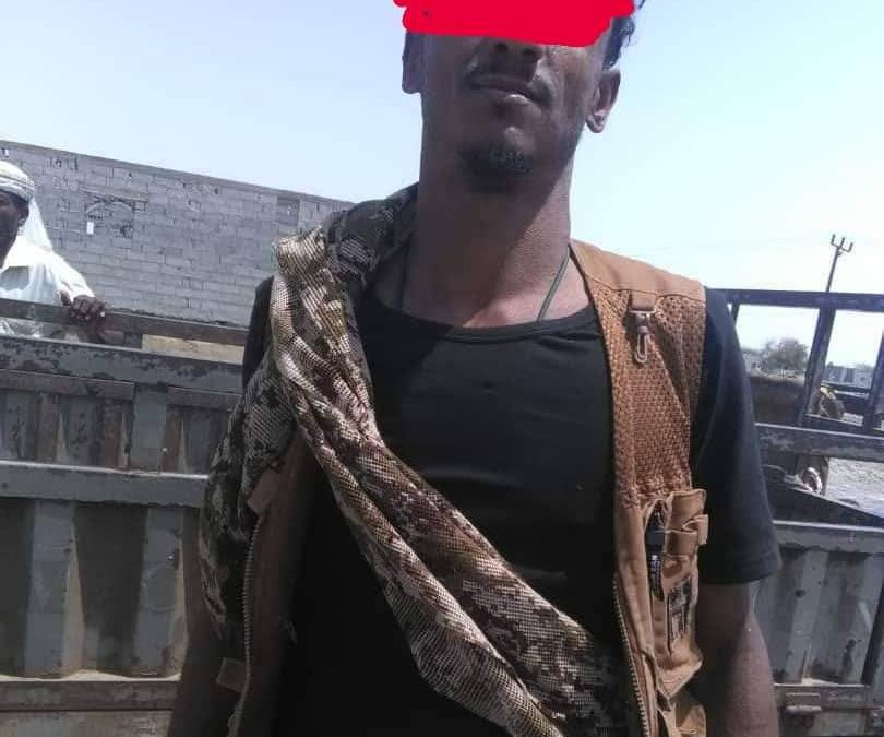الحزام الأمني أبين يلقي القبض على أحد الأشخاص متهم بسرقة أغنام