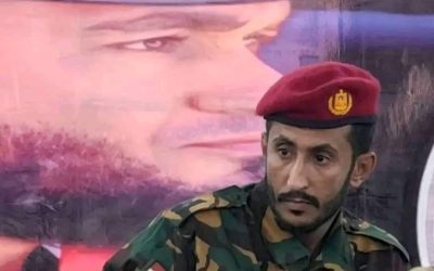 مدير أمن مديرية خنفر يبعث برقية تعزية ومواساة في إستشهاد قائد الحزام الأمني المحفد حسين الرابظ الكازمي
