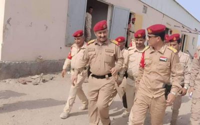العميد عبدالسلام البيحاني رئيس عمليات القوات البرية يطلع على جاهزية قوات الشرطة العسكرية الجنوبية بالعاصمة عدن