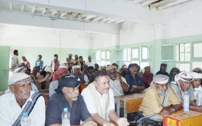 إجتماع لمشائخ ووجهاء باكازم بالمحفد يؤكد وقوفهم لجانب القوات الجنوبية ورفضهم للمناطقية المقيتة