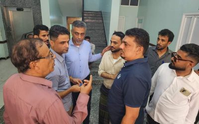 بتوجيهات لملس… العاقل والحسيني يطمئنان على أحوال المصابين بانفجار محطة الغاز بعدن