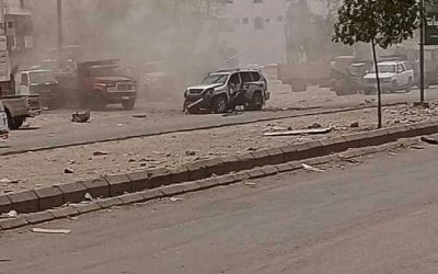 مصدر أمني  :  اصابة جندي برصاص مسلحين ووفاة شخص مسن وفاة طبيعية  بخور مكسر  .
