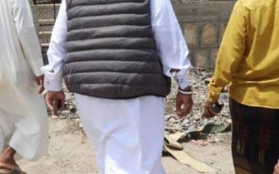 مكتب الأوقاف والإرشاد بمديرية خنفر يستلم مسجد جديد في مدينة جعار