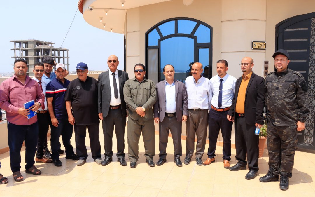 *بمعية نائب مدير عام شرطة أمن العاصمة عدن وتشجيعاً للإستثمار” مديرعام مديرية دارسعد يفتتح برج بلو سكاي*