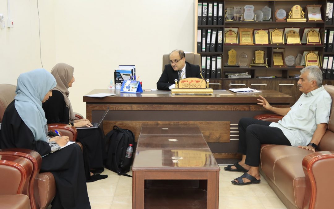 *مدير عام دارسعد يلتقي رئيس مكتب التنسيق  مع المنظمات الدولية بمكتب رئيس مجلس الوزراء*