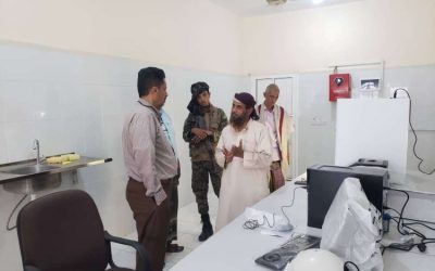رئيس انتقالي أبين يتفقد مركز أبحاث الكود ويطلع على الأعمال التأهيلية لمختبرات المركز