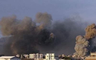 “الحوثي”: التحالف الأمريكي البريطاني يشن غارتين على الحديدة