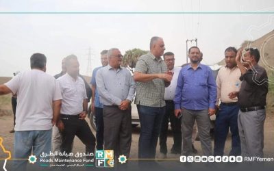 لحج..الماس والطب يطلعان على الأعمال في جسر الحسيني جراء تعرضه لأضرار السيول الجارفة